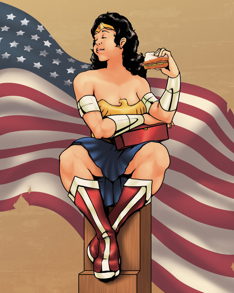 Illustration for article titled Scifi and fantasy ladies pose as Rosie the Riveter for Labor Day